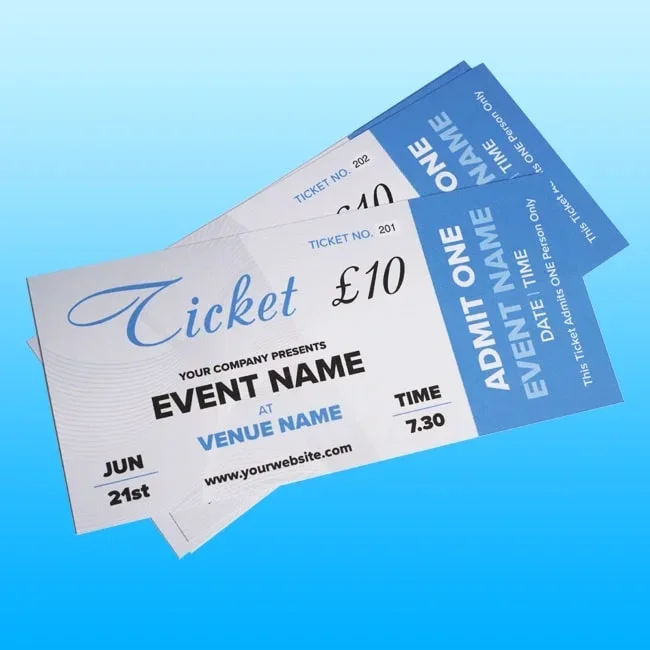 Tickets Printing Tamworth