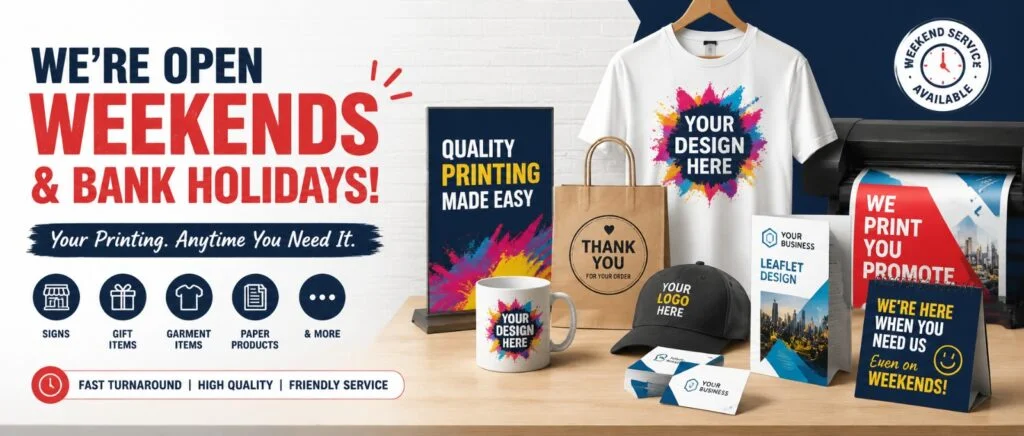 Weekend Printing Service Tamworth